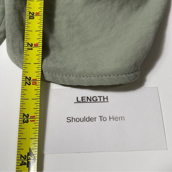 Flawless Sage Green Aurelia Tie Front Cami Women's Size Medium - Picture 12 of 14